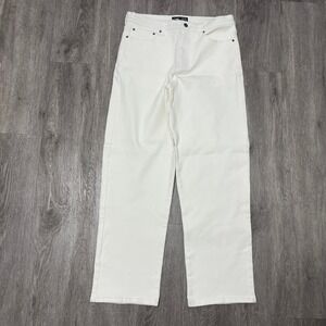 Cove USA Jeans Mens 32x32 White Straight Leg Denim Pants Workwear NWOT